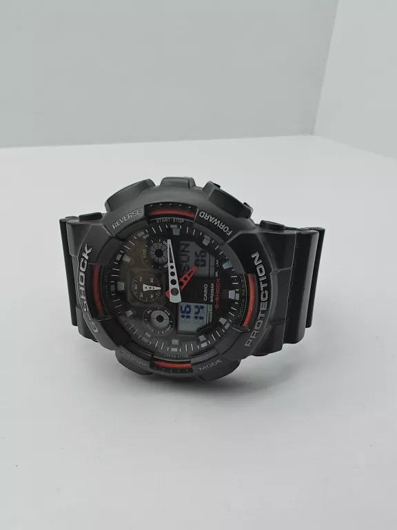 ZEGAREK CASIO G-SHOCK GA-100 CZARNO CZERWONY