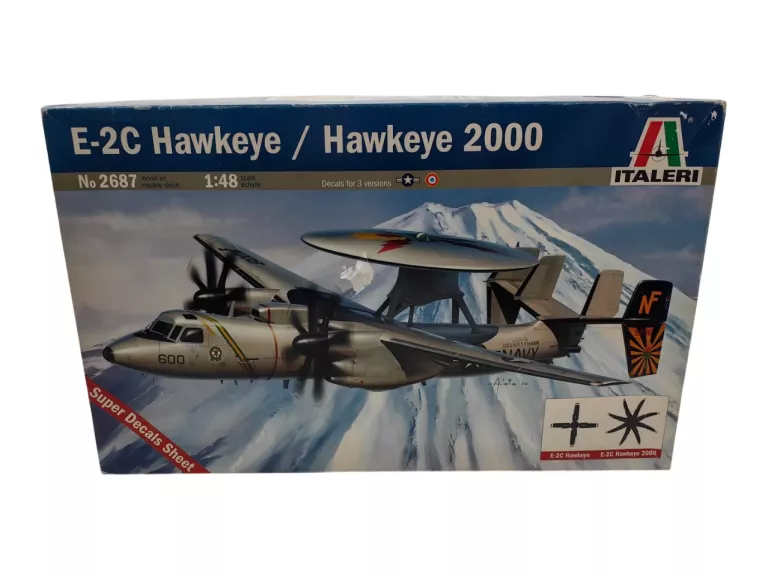 MODEL ITALERI NO.2687 E-2C HAWKEYE / HAWKEYE 2000 1:48 / CZYTAJ OPIS!