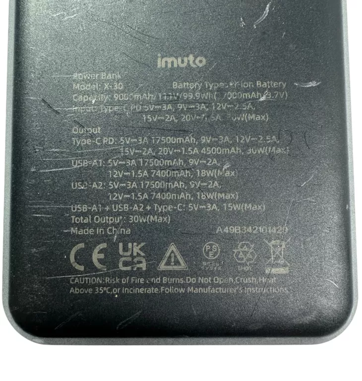 POWERBANK IMUTO X30 27000MAH!