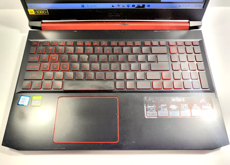 LAPTOP ACER NITRO 5 AN515-54 15,6 " INTEL CORE I7 8 GB / 512 GB OPIS!