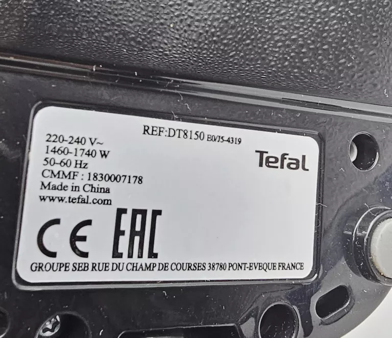 PAROWNICA DO UBRAŃ TEFAL DT8150