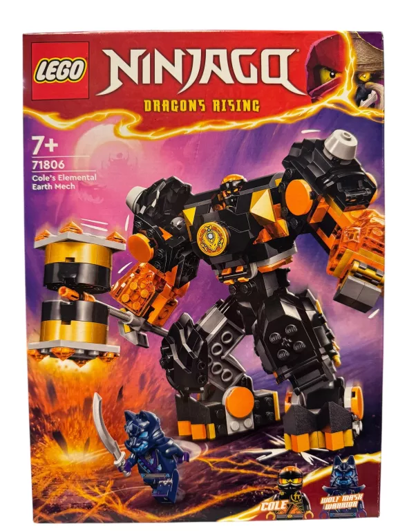 LEGO NINJAGO MECH ŻYWIOŁU ZIEMI COLE’A 71806 N0WE!