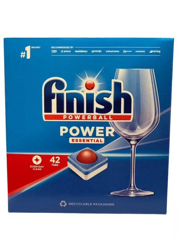 FINISH POWER ESSENTIAL TABLETKI DO ZMYWARKI 42 SZTUKI N0WE!