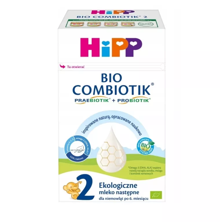 MLEKO HIPP 2 BIO COMBIOTIK NASTĘPNE 550G