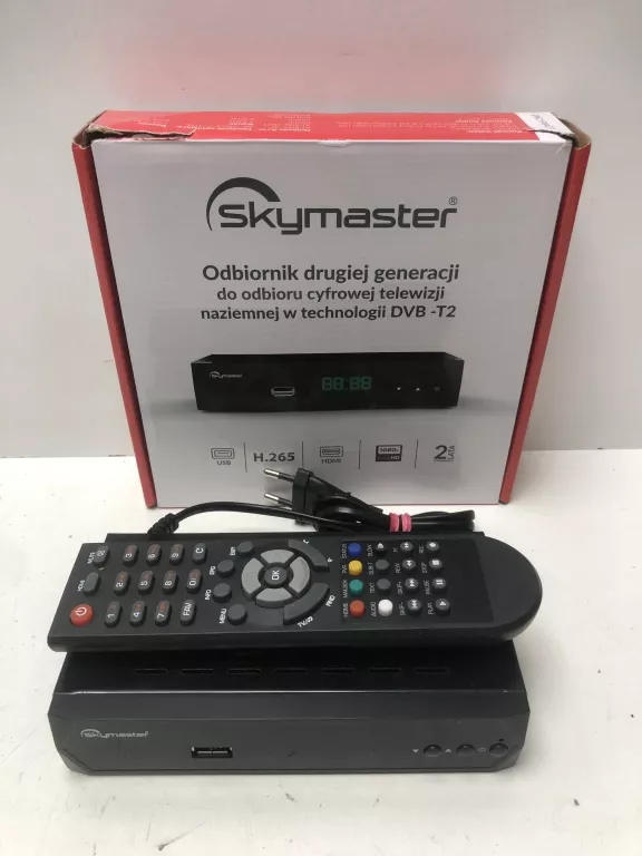 DEKODER SKYMASTER STB N2 DVB-T2  MPEG-4 H.265/HEVC