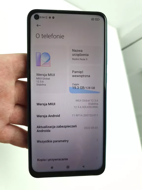 TELEFON SMARTFON REDMI NOTE  9