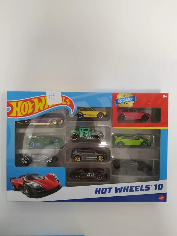 ZESTAW AUTEK HOTWHEELS 10 SZTUK SUPER OKAZJA !!!!