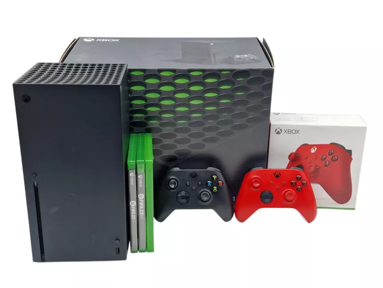 KONSOLA MICROSOFT XBOX SERIES X 1TB + 3 GRY + 2 PADY