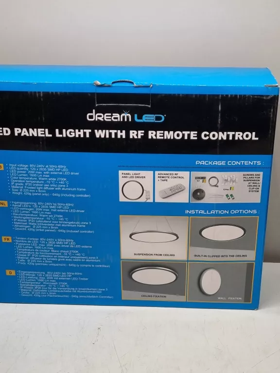 PANEL LED DREAM LED RF 22,5CM