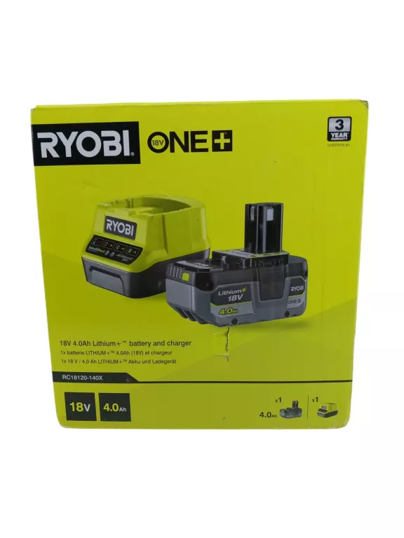 RYOBI ZESTAW AKUMULATOR ŁADOWARKA RC18120-125