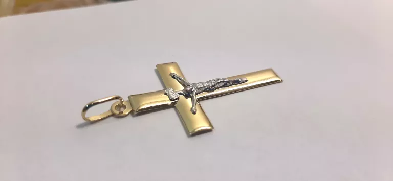 ZŁOTA ZAWIESZKA KRZYŻ 1,57G 585