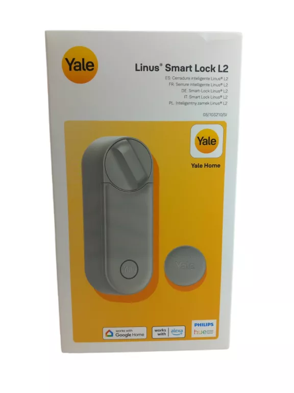 INTELIGENTNY ZAMEK YALE LINUS SMART LOCK L2 SREBRNY