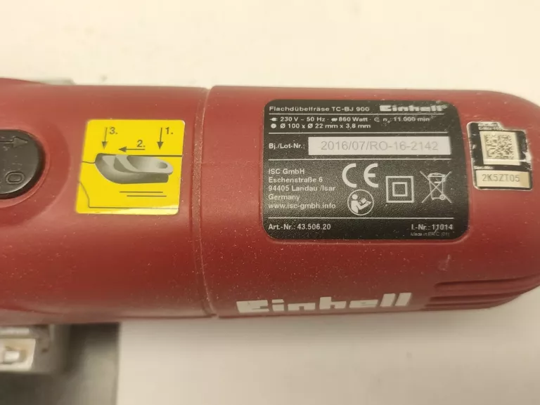 FREZARKA NUTOWA LAMELOWNICA EINHELL TC-BJ 900