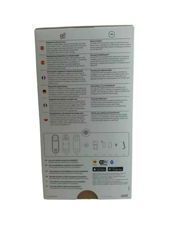 INTELIGENTNY ZAMEK YALE LINUS SMART LOCK L2 SREBRNY