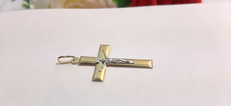 ZŁOTA ZAWIESZKA KRZYŻ 1,57G 585