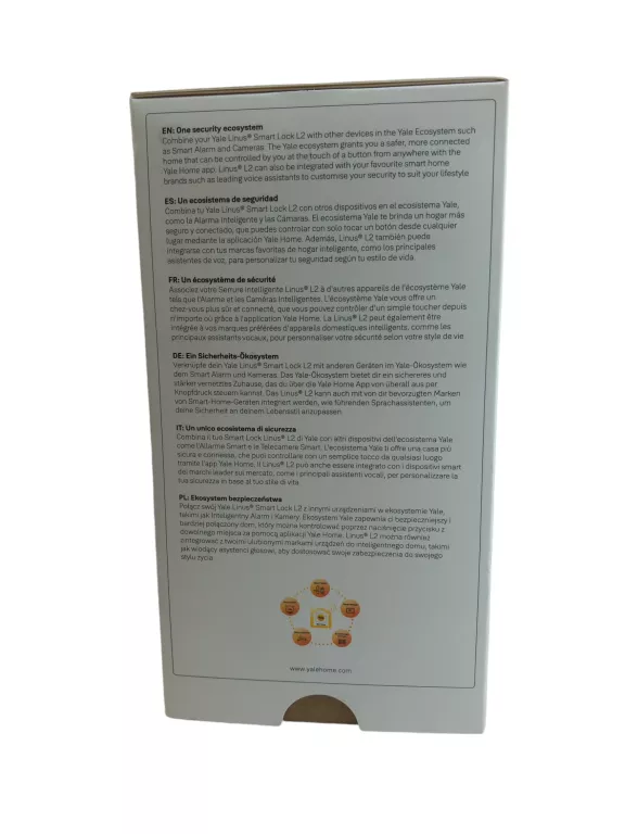 INTELIGENTNY ZAMEK YALE LINUS SMART LOCK L2 SREBRNY