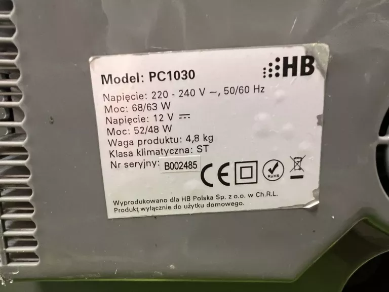 LODÓWKA PRZENOŚNA HB PC 1030
