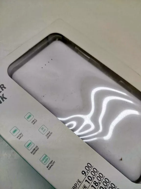 POWERBANK PEPCO 10000MAH BIAŁY