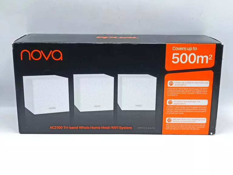 TENDA NOVA MW12 SYSTEM MESH 2,4/5GHZ AC2100 3-PACK