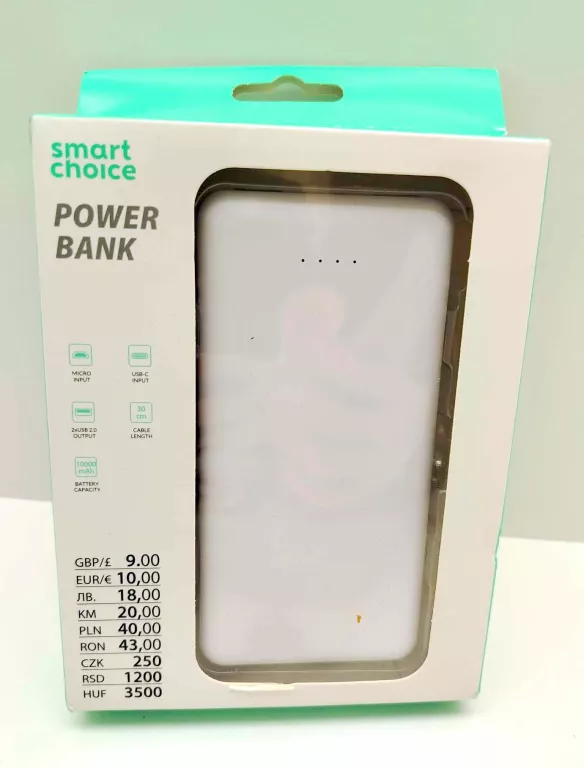 POWERBANK PEPCO 10000MAH BIAŁY
