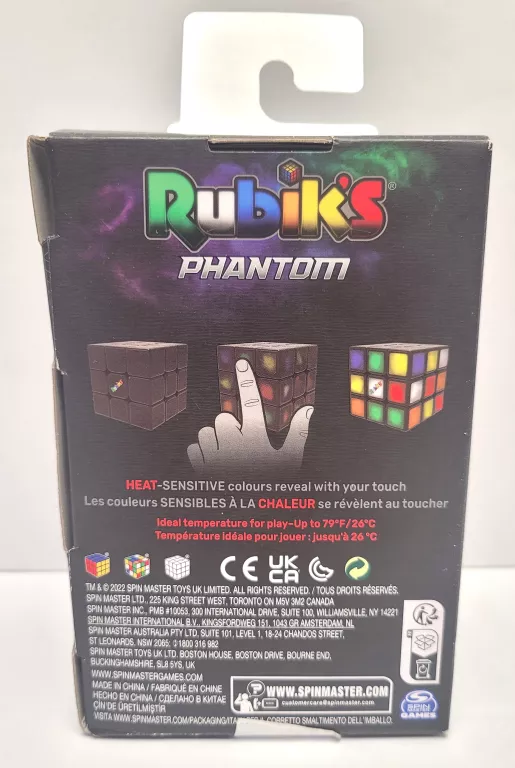 KOSTKA RUBIKA 3X3 PHANTOM OKRYWANIE KOLORU POD WPŁYWEM DOTYKU 20137861
