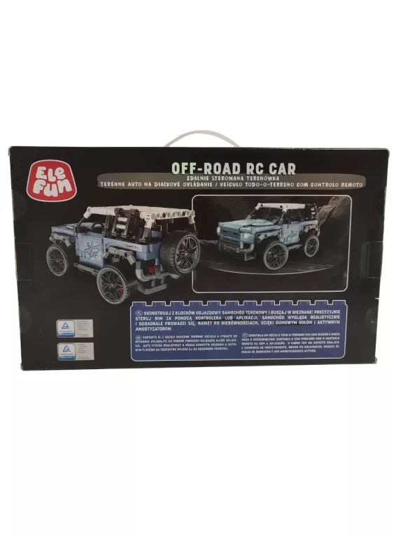 ELEFUN RC CAR OFF-ROAD JEEP 492 ELEMENTY ZDALNIE STEROWANY 2,4 GHZ