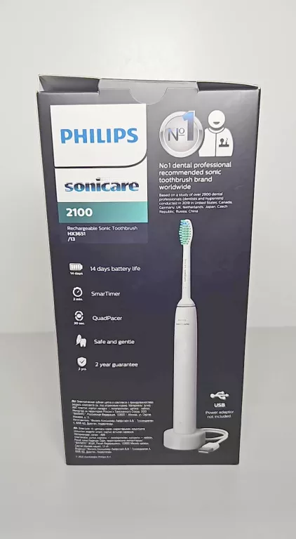 SCZOTECZKA SONICZNA PHILIPS SONICARE 2100/PUDEŁKO