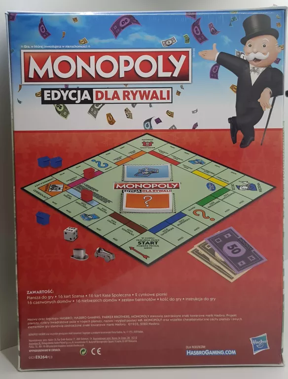 GRA MONOPOLY - EDYCJA DLA RYWALI HASBRO E9264