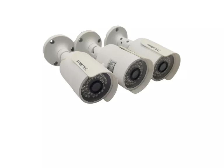 ZESTAW MONITORINGU PROTEC /3X KAMERA ESBR-2084L/REJESTRATOR /MONITOR