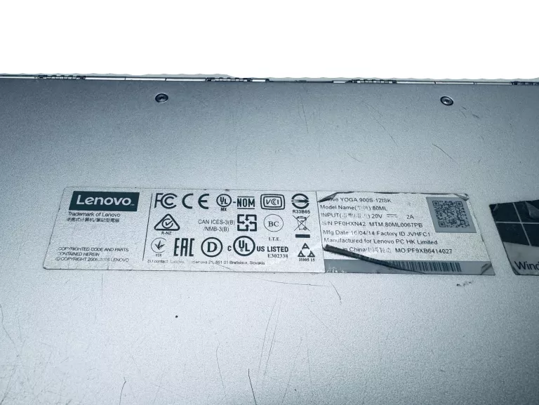 LAPTOP WIELOFUNKCYJNA YOGA 900S-12 INTELCORE!! (PARAMETRY OPIS) !!
