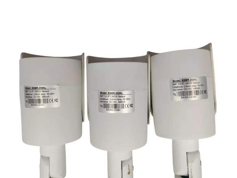 ZESTAW MONITORINGU PROTEC /3X KAMERA ESBR-2084L/REJESTRATOR /MONITOR