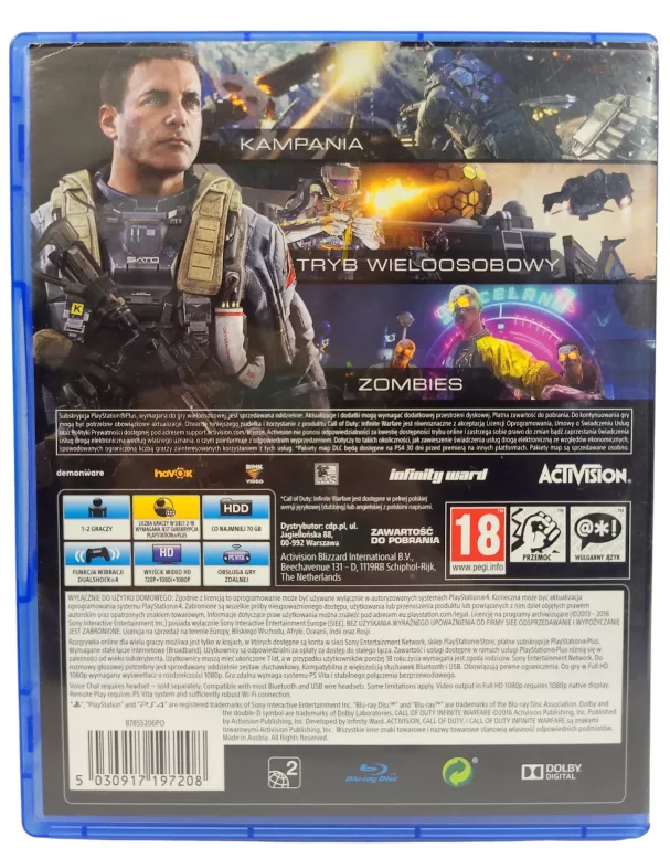 GRA PS4 CALL OF DUTY INFINITE WARFARE