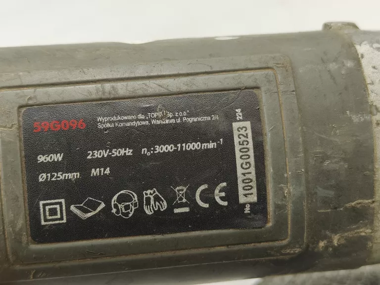 SZLIFIERKA KĄTOWA GRAPHITE 59G096