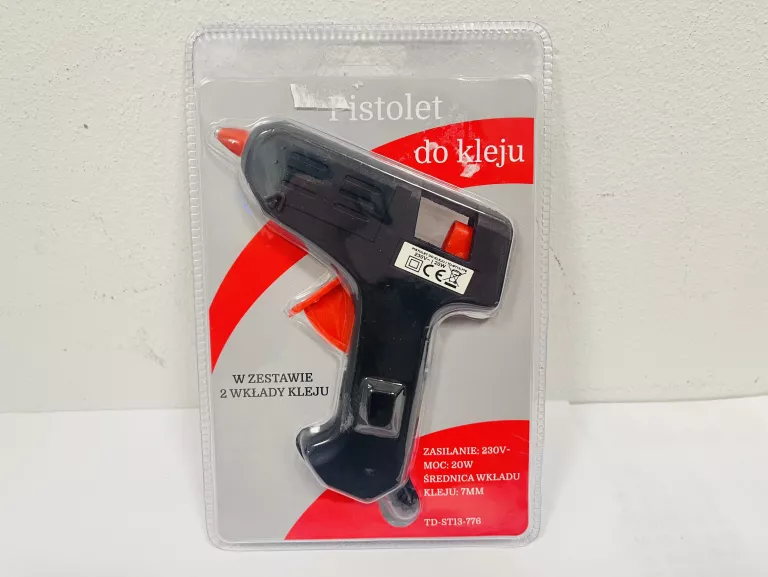 PISTOLET DO KLEJU Z NABOJAMI TD-ST13-776