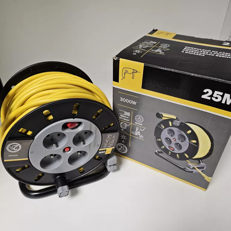 PRZEDŁUŻACZ BĘBNOWY DIALL 4 X 16 A 3 X 1,5 MM2 25 M