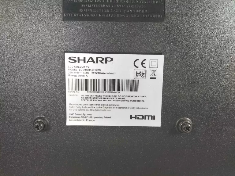 TELEWIZOR SHARP LC-24CHF4012ES