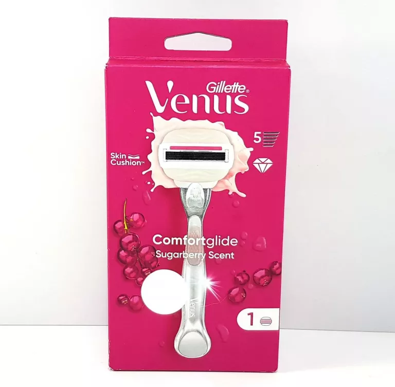 GILLETTE VENUS COMFORTGLIDE SUGARBERRY SCENT MASZYNKA Z 1 WKŁADEM