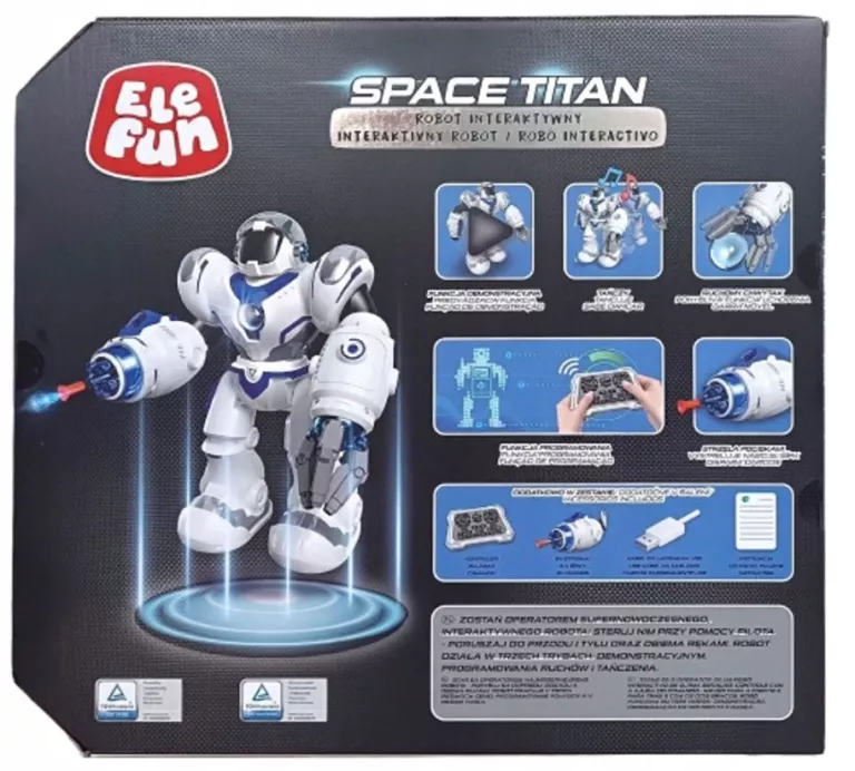 INTERAKTYWNY ZDALNIE STEROWANY ROBOT - SPACE TITAN IDEALNY NA PREZENT !!!