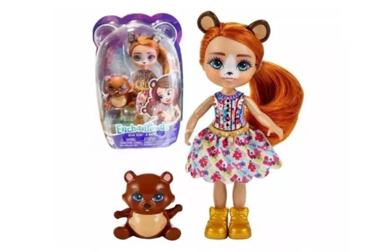 ENCHANTIMALS LALKA ZE ZWIERZĄTKIEM BEXIE BEAR & BIDIE