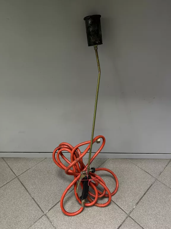 PALNIK NA GAZ DEKARSKI GAZOWY DŁUGI DREL Z POJEDYNCZĄ DYSZĄ + WĄŻ