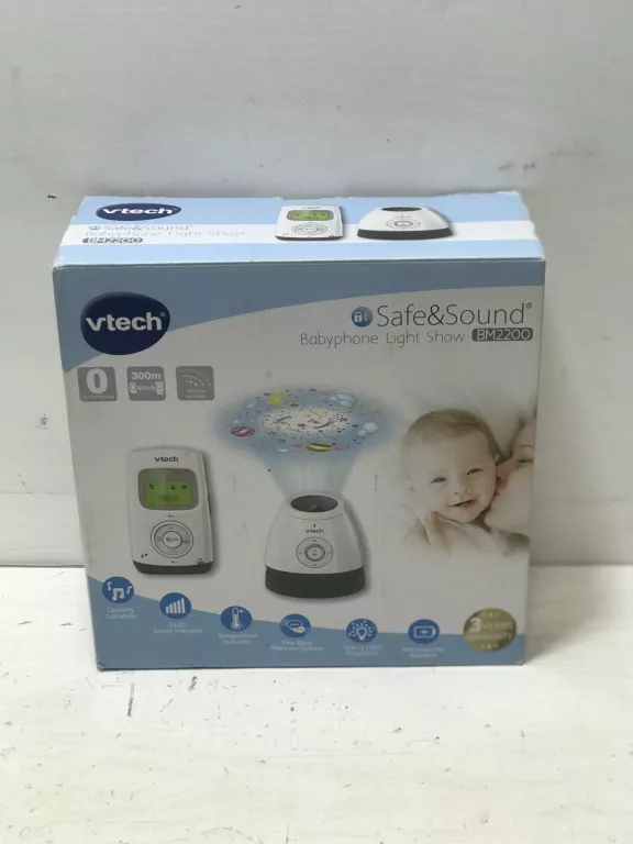 ELEKTRONICZNA NIANIA LAMPKA PROJEKTOR VTECH SAFE&SOUND BM2200