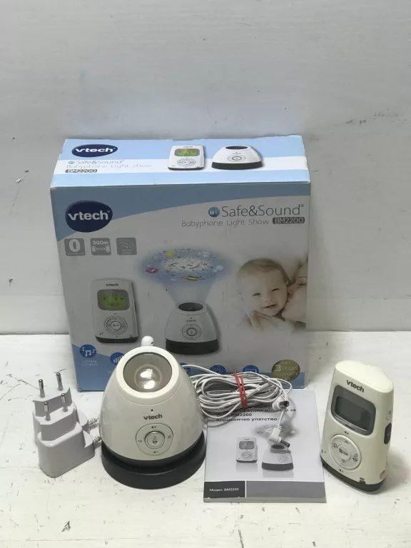 ELEKTRONICZNA NIANIA LAMPKA PROJEKTOR VTECH SAFE&SOUND BM2200