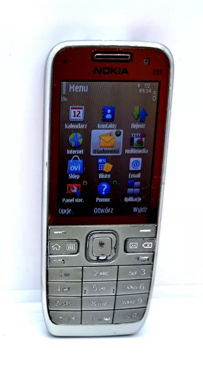 TELEFON NOKIA E52 128MB KOMPLET SZARY