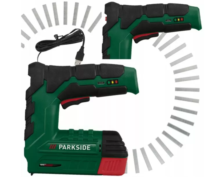 ZSZYWACZ AKUMULATOROWY 4V PAT 4 D6 + ZSZYWKI GWOŹDZIE PARKSIDE
