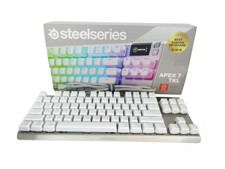 KLAWIATURA PRZEWODOWA STEELSERIES APEX 7 TKL GHOST KOMPLET