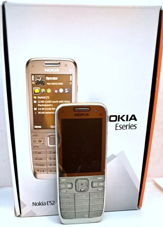 TELEFON NOKIA E52 128MB KOMPLET SZARY