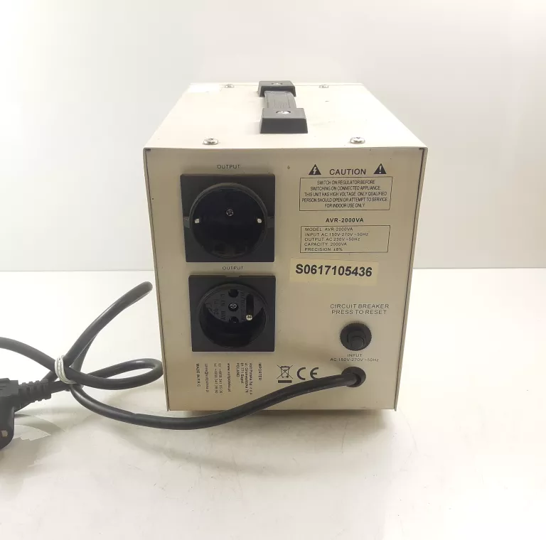 STABILIZATOR NAPIĘCIA VOLT POLSKA AVR-2000VA 2000 W
