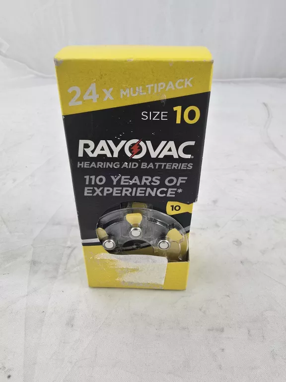 BATERIA DO APARATÓW SŁUCHOWYCH RAYOVAC 10 24 SZT.