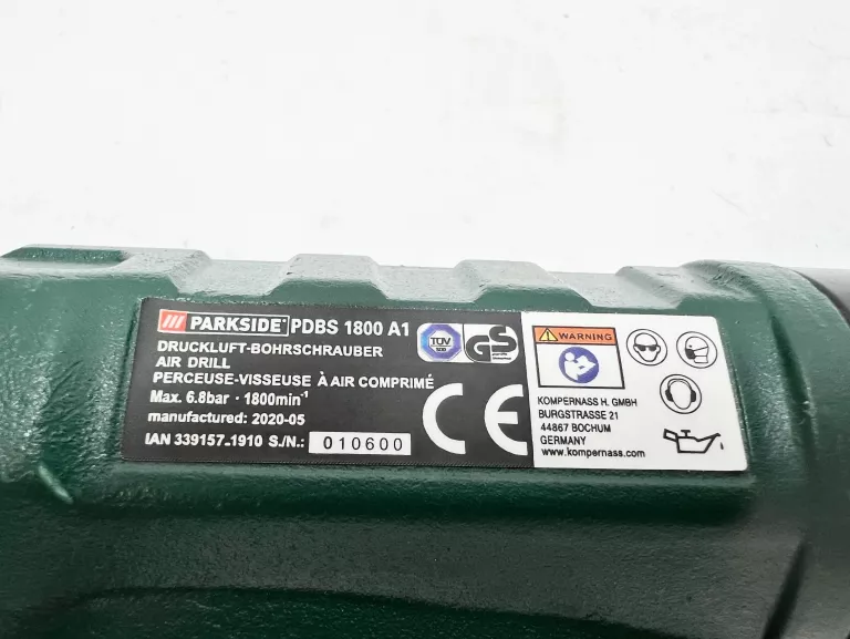 WIERTARKA PNEUMATYCZNA PARKSIDE PDBS 1800 A1 *IGŁA*