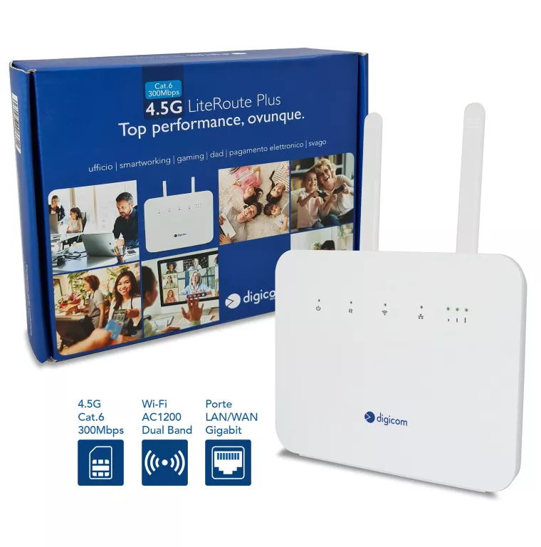 ROUTER DIGICOM 4.5G CAT.6 300MBPS 8E4629 KPL